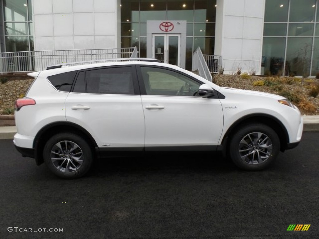 Super White 2017 Toyota RAV4 XLE AWD Hybrid Exterior Photo #118623659