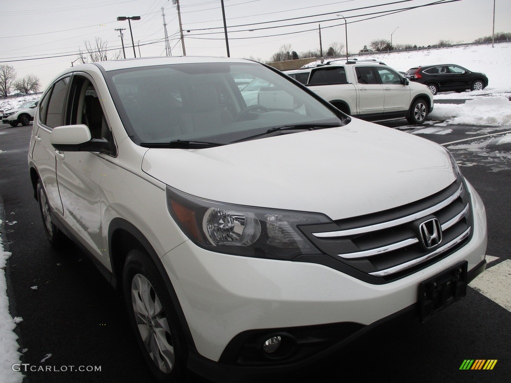 2014 CR-V EX AWD - White Diamond Pearl / Beige photo #8