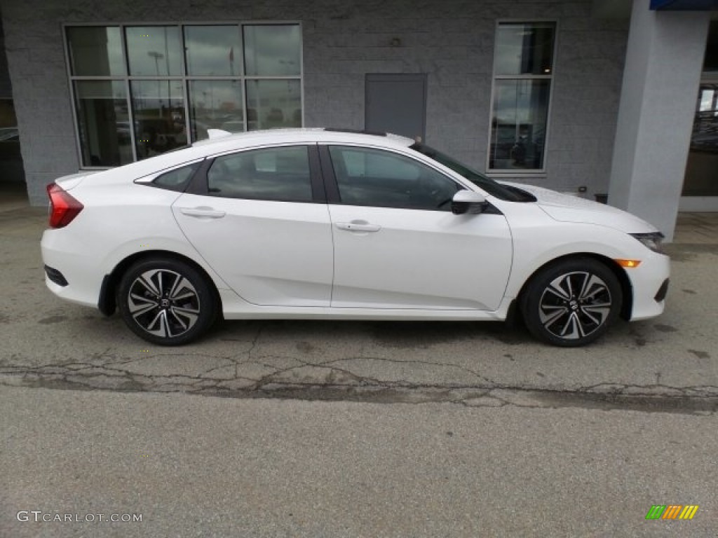 White Orchid Pearl 2017 Honda Civic EX-L Sedan Exterior Photo #118625102