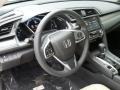 Ivory 2017 Honda Civic EX-L Sedan Steering Wheel