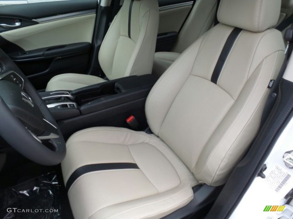 Ivory Interior 2017 Honda Civic EX-L Sedan Photo #118625270