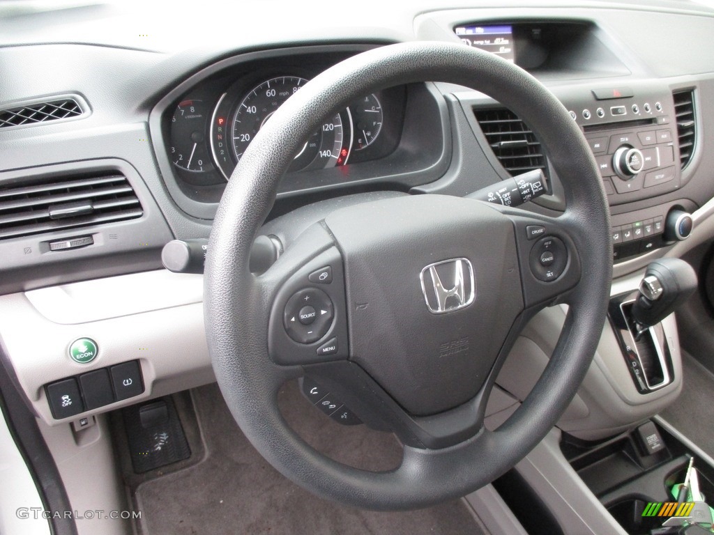 2014 CR-V LX AWD - White Diamond Pearl / Gray photo #13