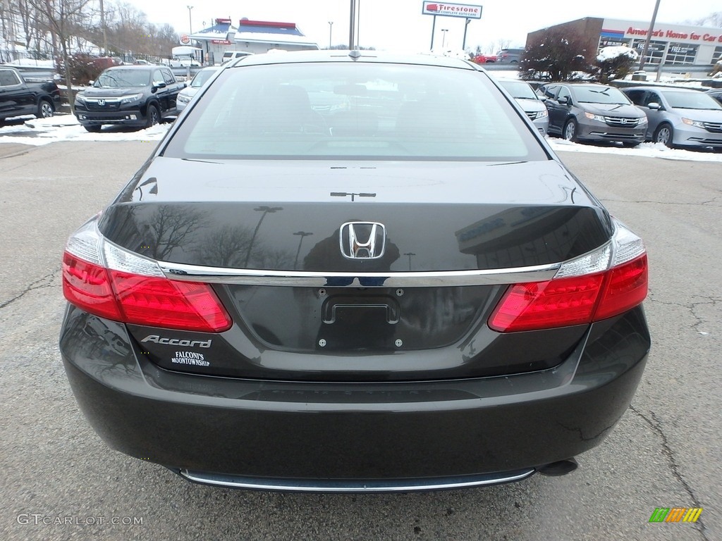 2014 Accord EX-L Sedan - Hematite Metallic / Black photo #4