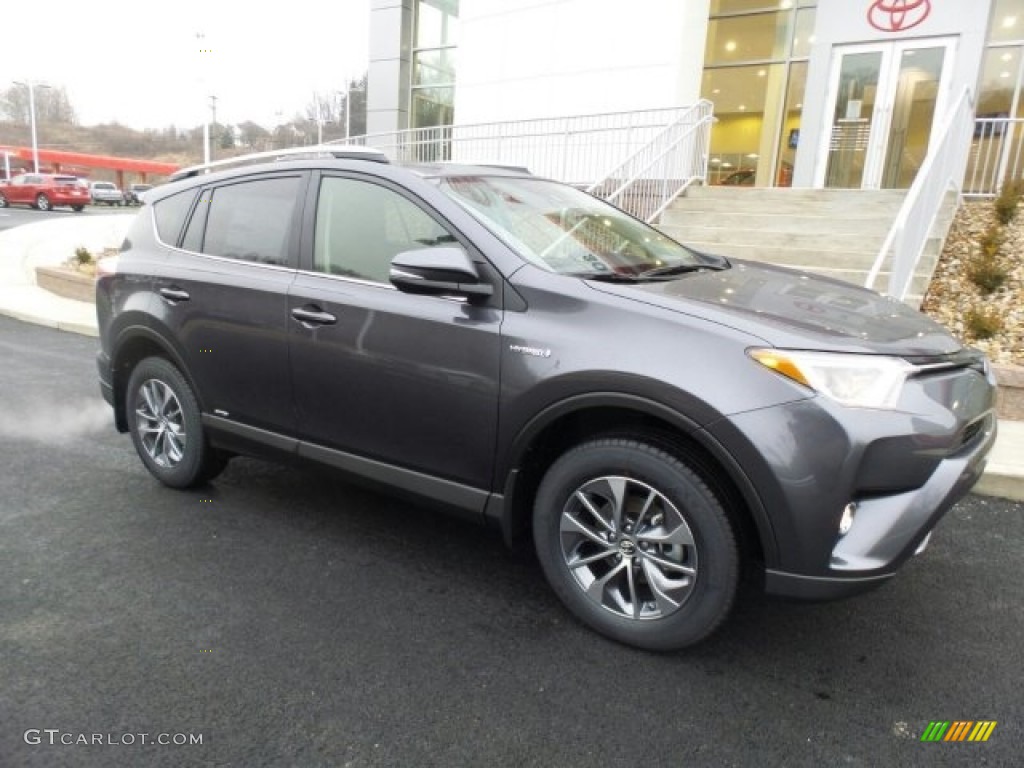 2017 RAV4 XLE AWD Hybrid - Magnetic Gray Metallic / Black photo #1