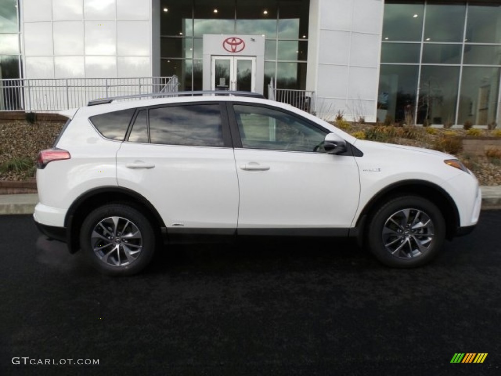 Super White 2017 Toyota RAV4 XLE AWD Hybrid Exterior Photo #118629281