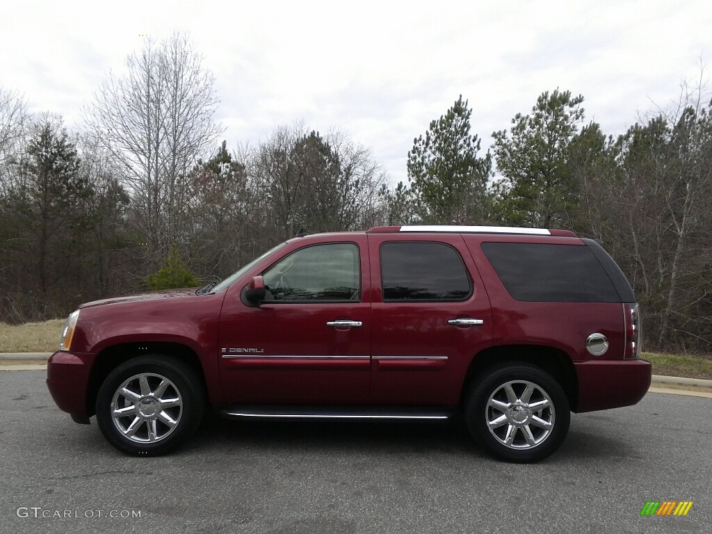 2008 Yukon Denali AWD - Red Jewel Tintcoat / Cocoa/Light Cashmere photo #1