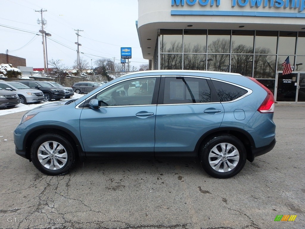 2014 CR-V EX-L AWD - Mountain Air Metallic / Beige photo #2