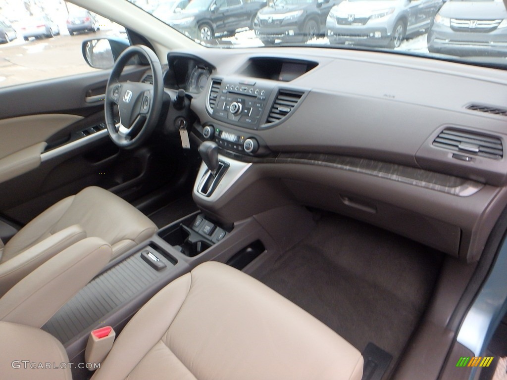 2014 CR-V EX-L AWD - Mountain Air Metallic / Beige photo #12