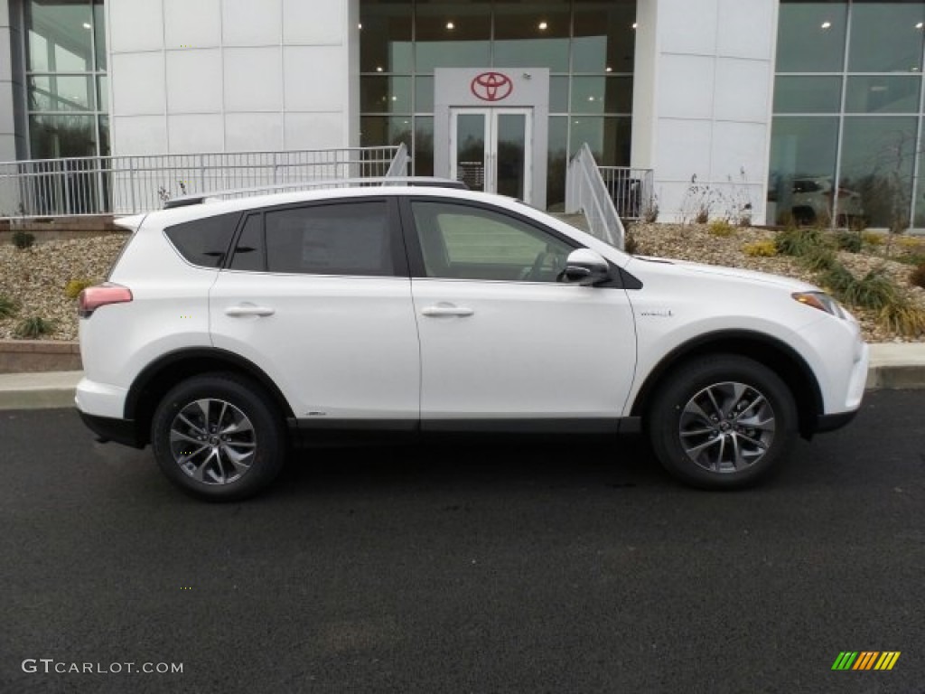 Super White 2017 Toyota RAV4 XLE AWD Hybrid Exterior Photo #118632812