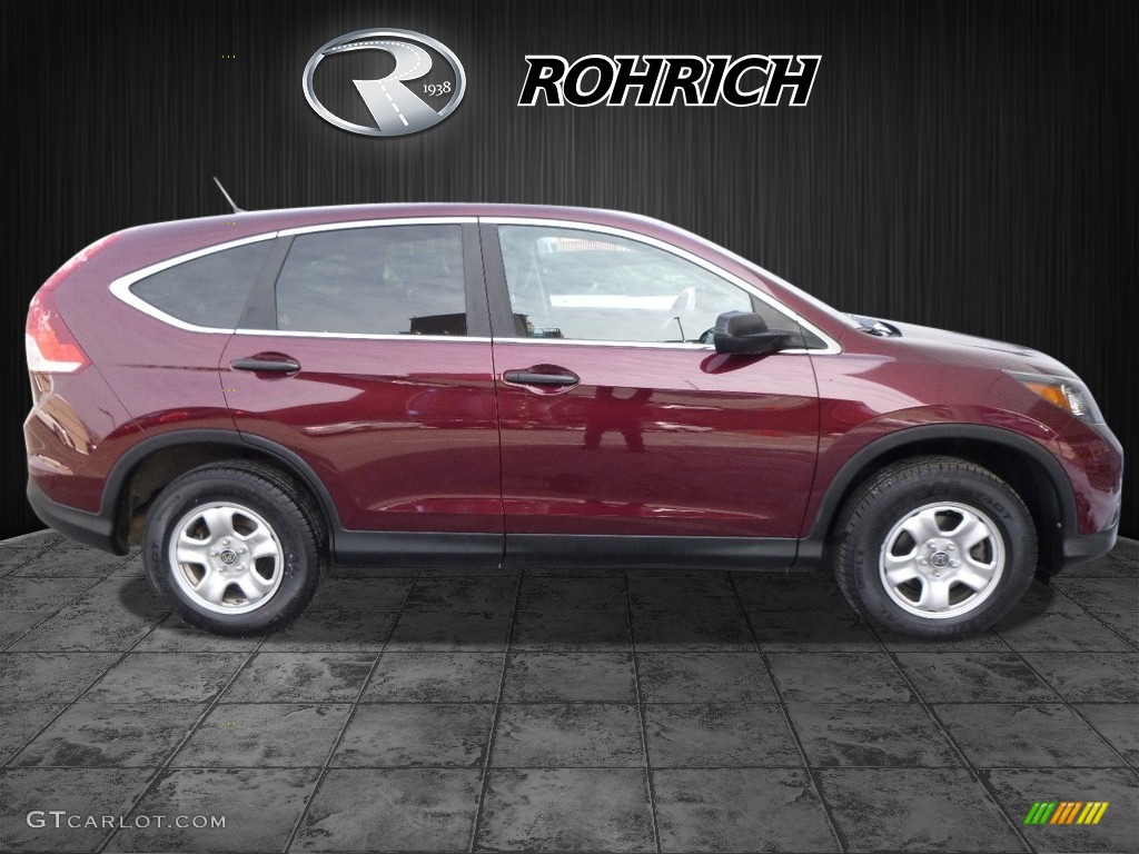 2012 CR-V LX 4WD - Basque Red Pearl II / Gray photo #2