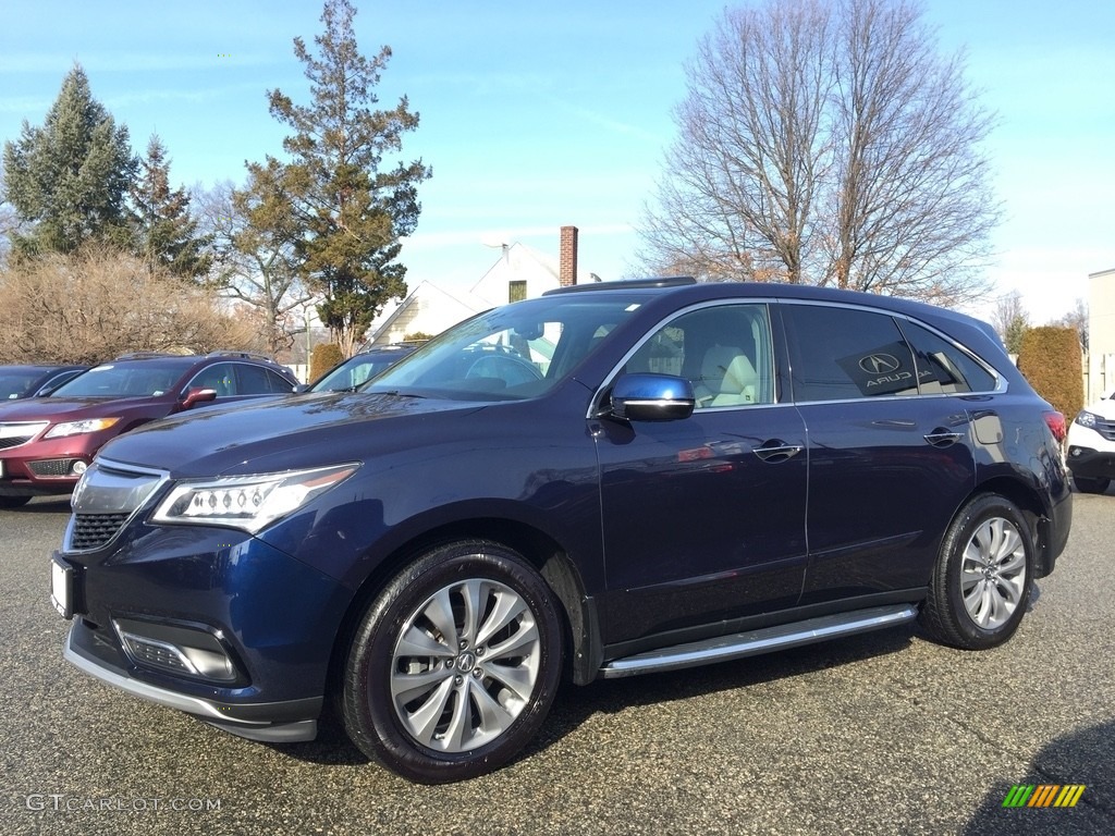 Fathom Blue Pearl 2014 Acura MDX SH-AWD Technology Exterior Photo #118635329