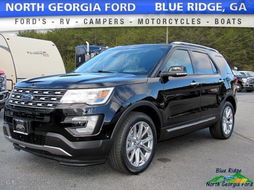 2017 Explorer Limited 4WD - Shadow Black / Medium Light Camel photo #1