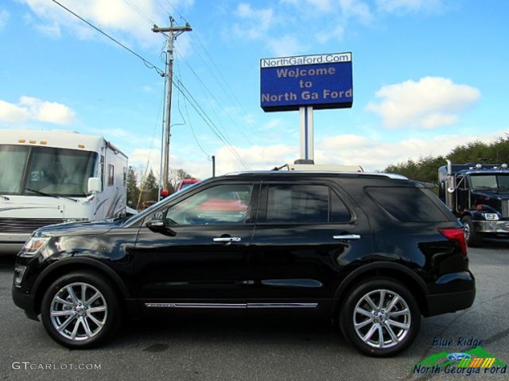 2017 Explorer Limited 4WD - Shadow Black / Medium Light Camel photo #2