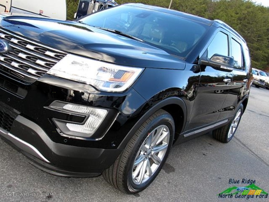 2017 Explorer Limited 4WD - Shadow Black / Medium Light Camel photo #33