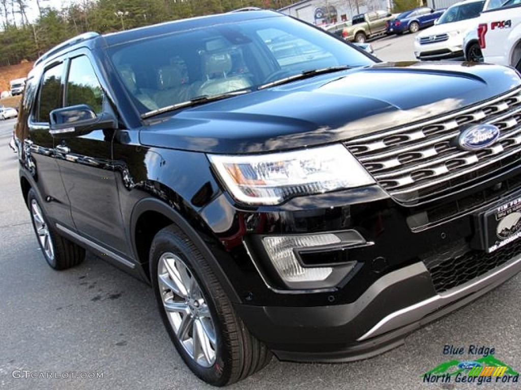 2017 Explorer Limited 4WD - Shadow Black / Medium Light Camel photo #34