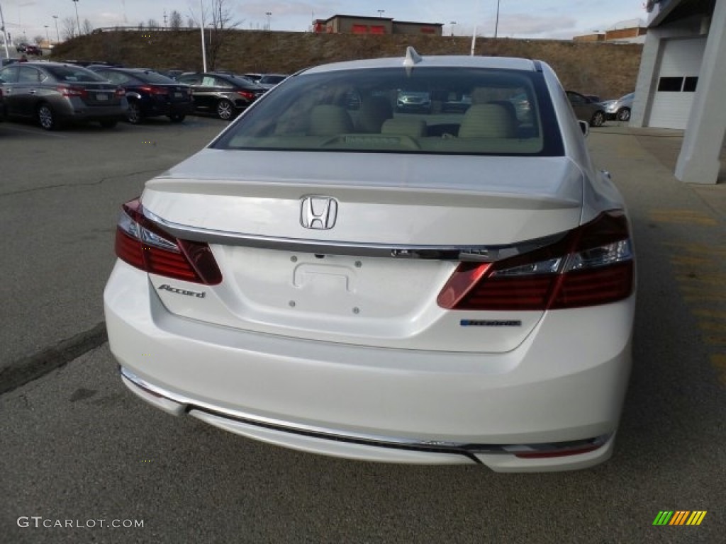 2017 Accord Hybrid EX-L Sedan - White Orchid Pearl / Ivory photo #13