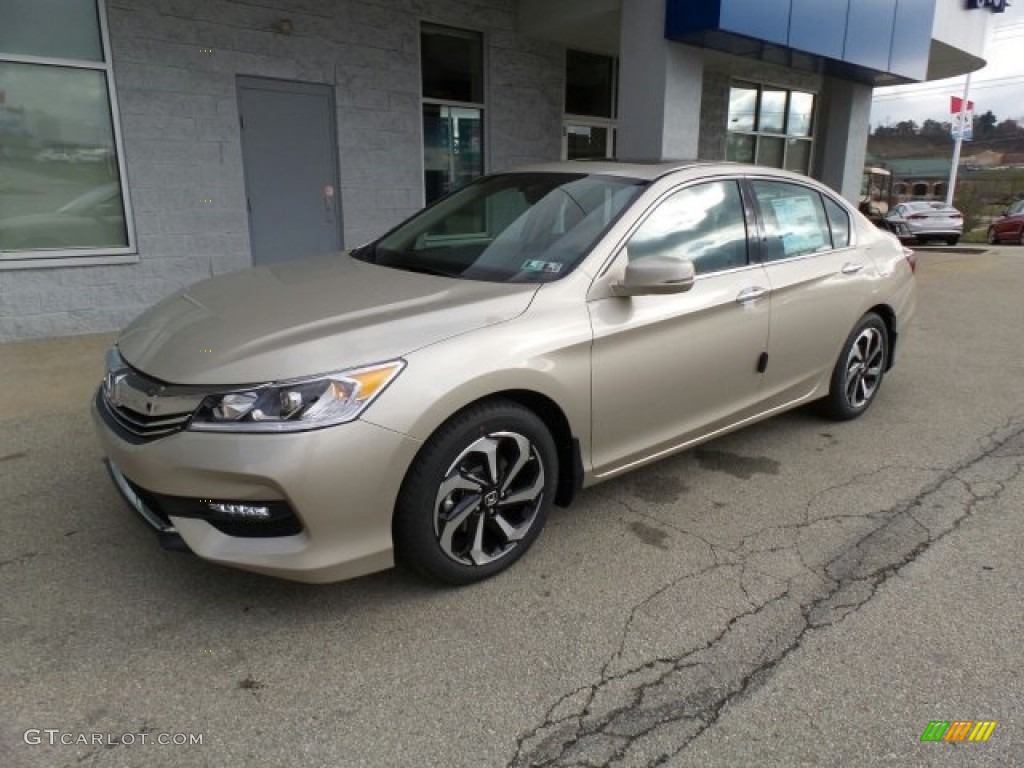 2017 Accord EX-L V6 Sedan - Champagne Frost Pearl / Ivory photo #5