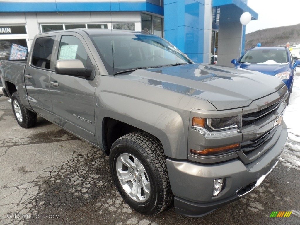 Pepperdust Metallic 2017 Chevrolet Silverado 1500 LT Crew Cab 4x4 Exterior Photo #118638029