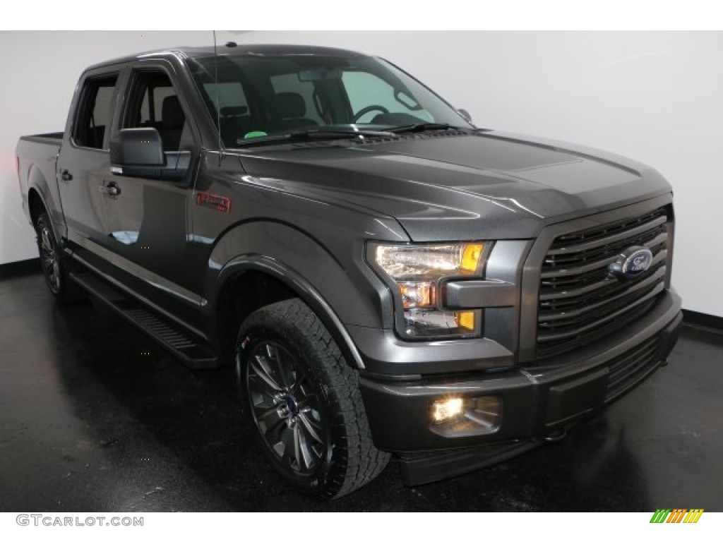2017 F150 XLT SuperCrew 4x4 - Magnetic / Black Special Edition Package photo #7