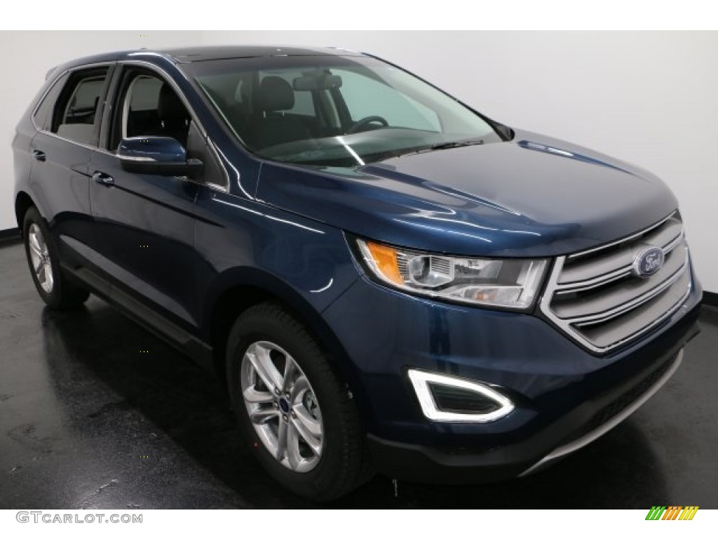 Blue Jeans Metallic 2017 Ford Edge SEL AWD Exterior Photo #118638221
