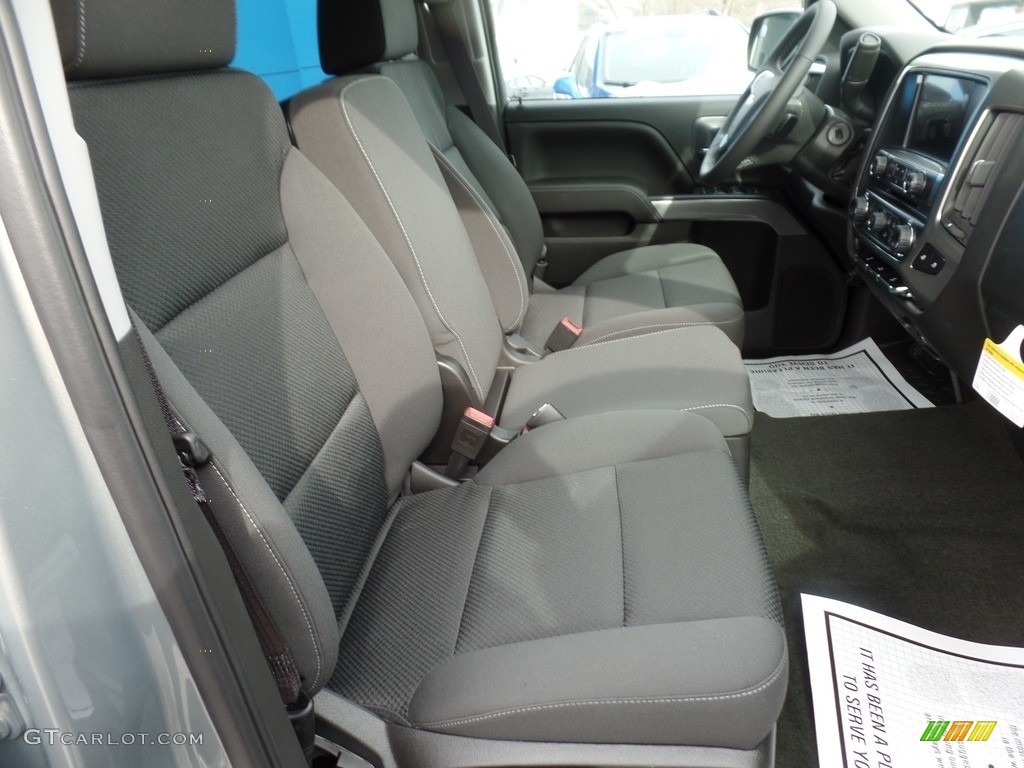 Jet Black Interior 2017 Chevrolet Silverado 1500 LT Crew Cab 4x4 Photo #118638545