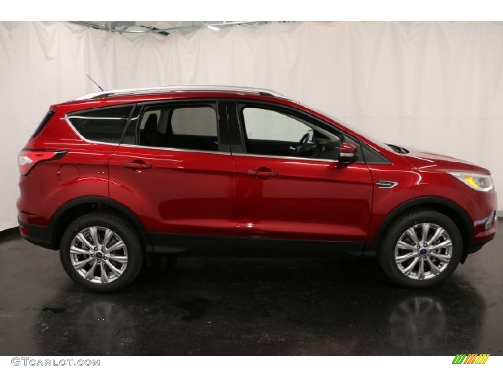 2017 Escape Titanium 4WD - Ruby Red / Charcoal Black photo #1