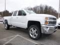 2017 Summit White Chevrolet Silverado 2500HD Work Truck Double Cab 4x4  photo #3