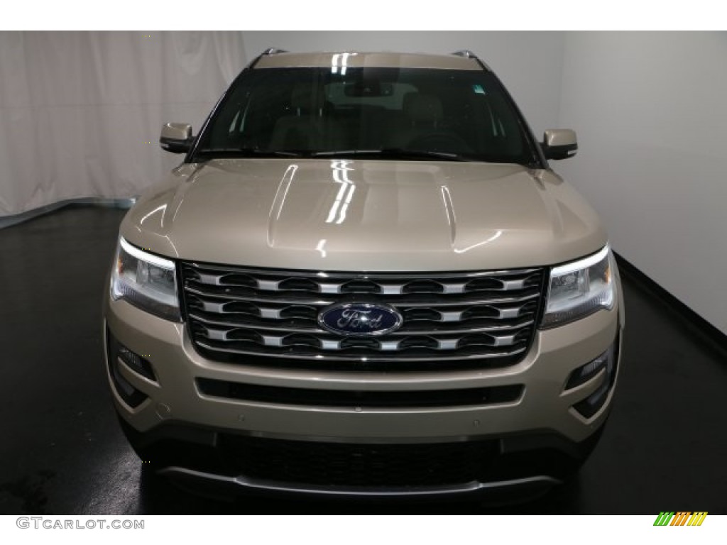 2017 Explorer Limited 4WD - White Gold / Medium Light Camel photo #6