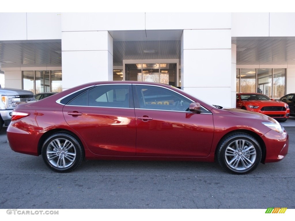 2015 Camry SE - Ruby Flare Pearl / Black photo #2