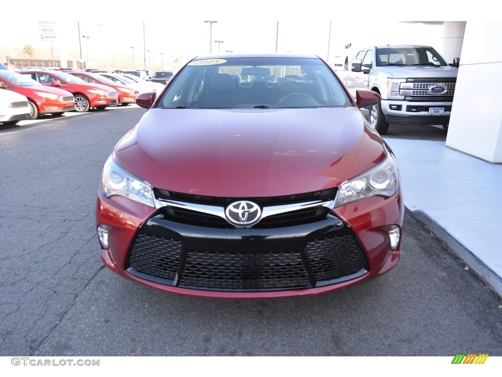 2015 Camry SE - Ruby Flare Pearl / Black photo #7