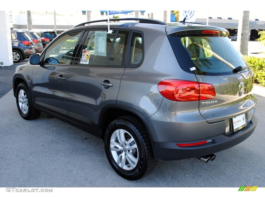 2016 Tiguan S - Pepper Gray Metallic / Charcoal photo #6