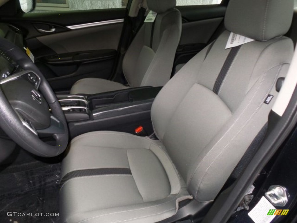 2017 Civic LX Sedan - Modern Steel Metallic / Gray photo #10