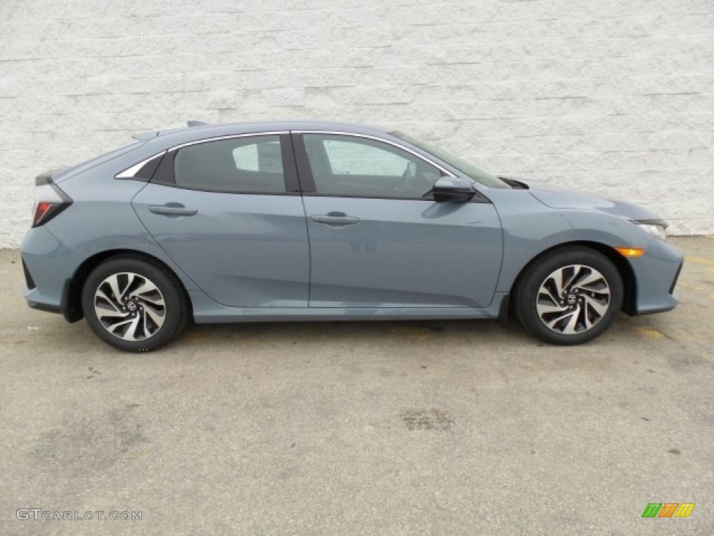 Sonic Gray Pearl 2017 Honda Civic LX Hatchback Exterior Photo #118647383
