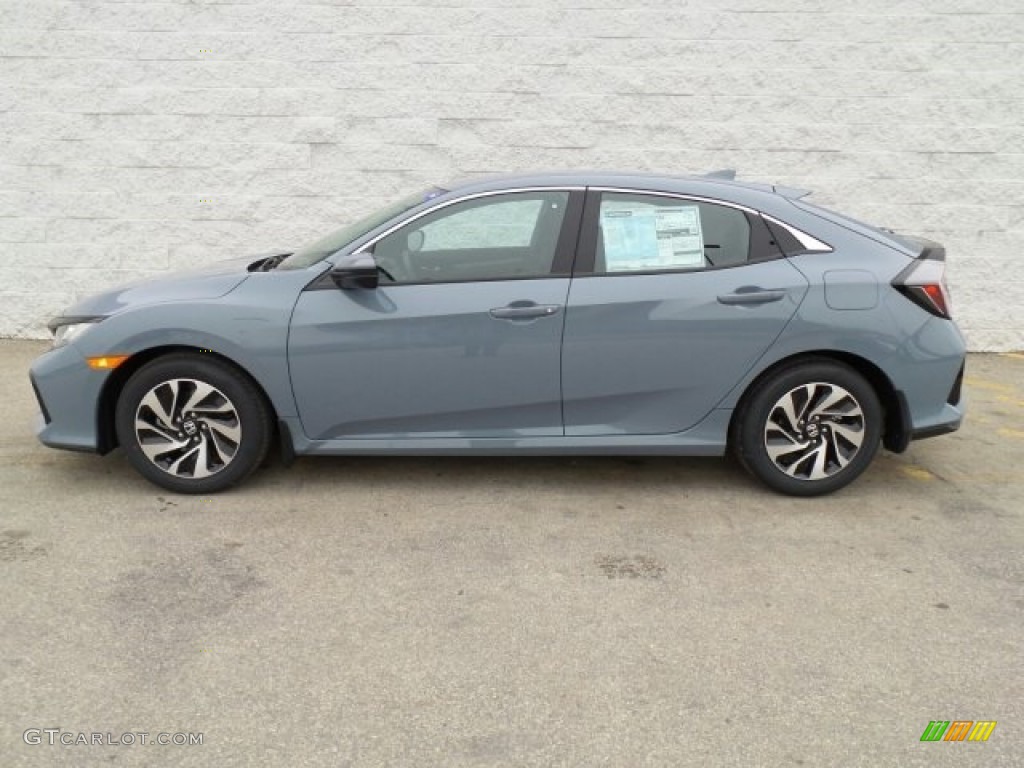 Sonic Gray Pearl 2017 Honda Civic LX Hatchback Exterior Photo #118647437