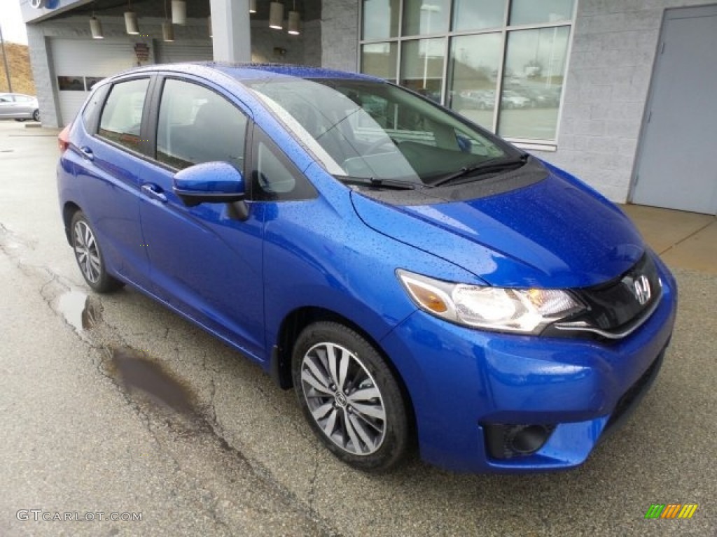Aegean Blue Metallic 2017 Honda Fit EX Exterior Photo #118647743