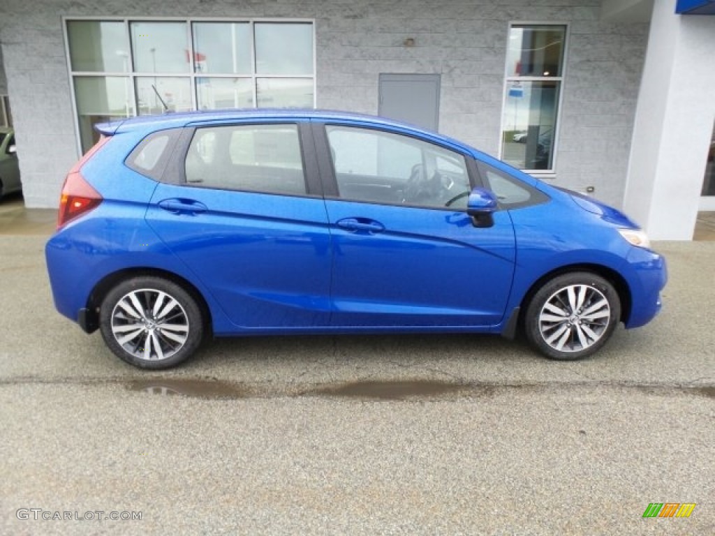 Aegean Blue Metallic 2017 Honda Fit EX Exterior Photo #118647758