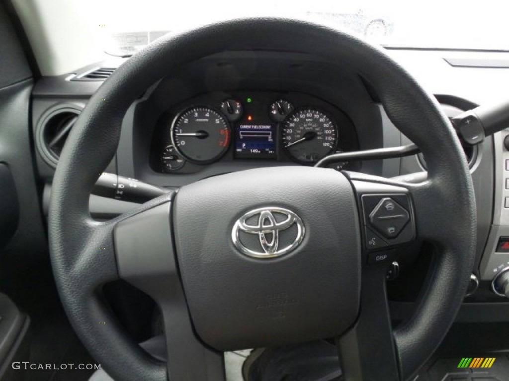 2017 Toyota Tundra SR Double Cab 4x4 Graphite Steering Wheel Photo #118647803
