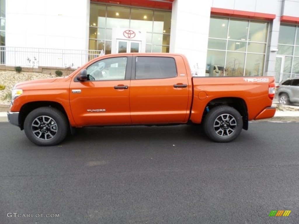 2017 Tundra SR5 CrewMax 4x4 - Inferno Orange / Graphite photo #6