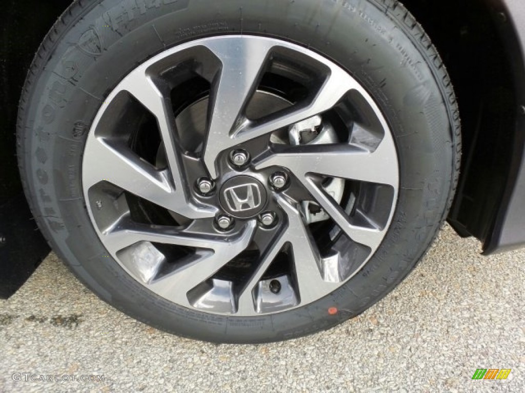 2017 Civic EX Sedan - Modern Steel Metallic / Black photo #3