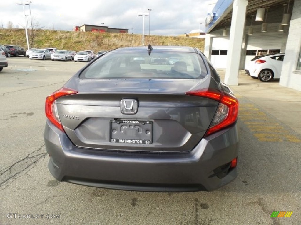 2017 Civic EX Sedan - Modern Steel Metallic / Black photo #7