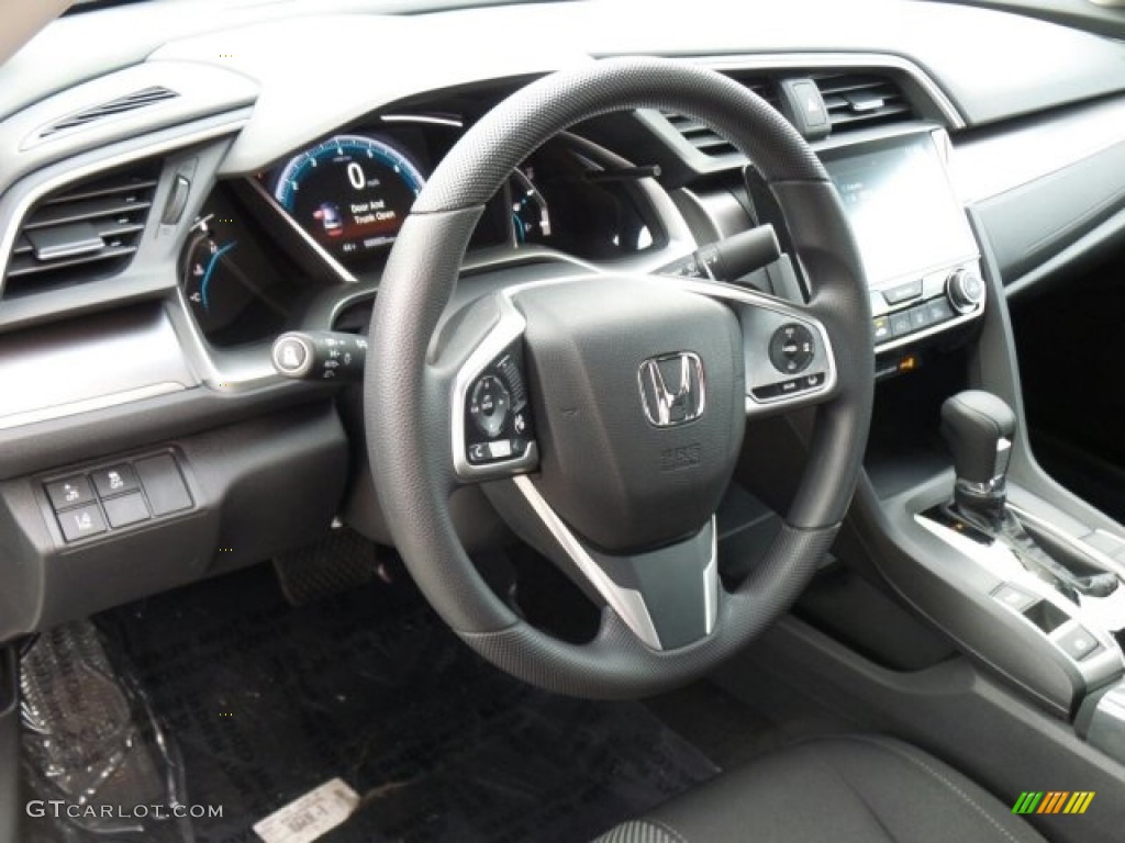 2017 Civic EX Sedan - Modern Steel Metallic / Black photo #9