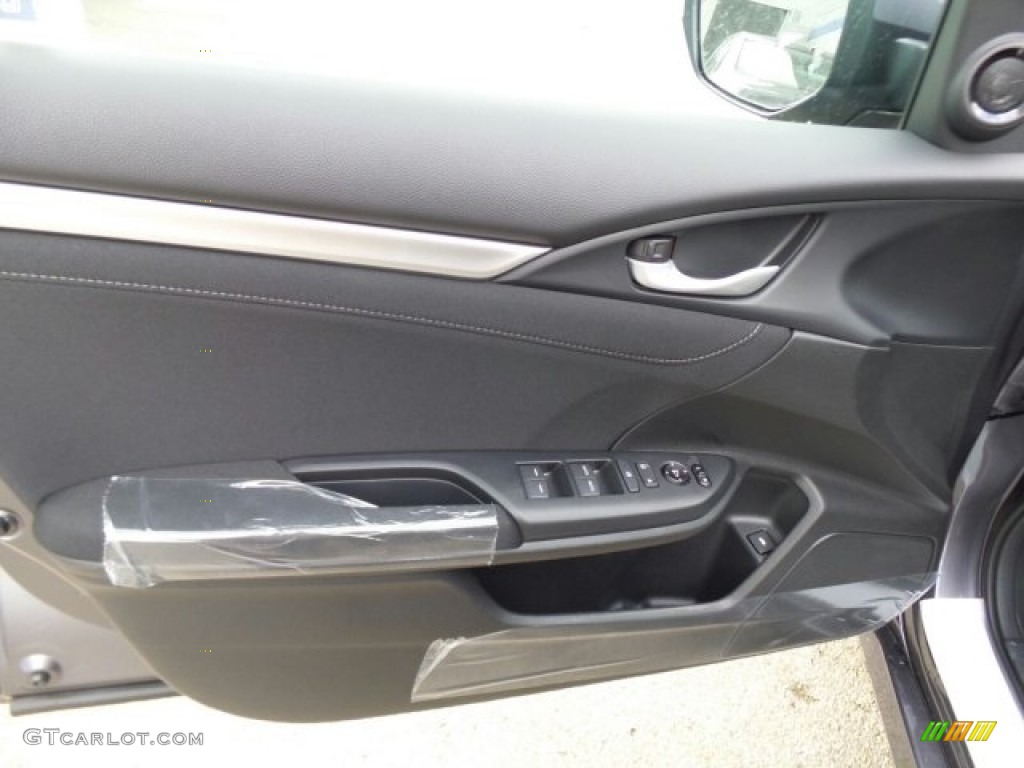 2017 Civic EX Sedan - Modern Steel Metallic / Black photo #13