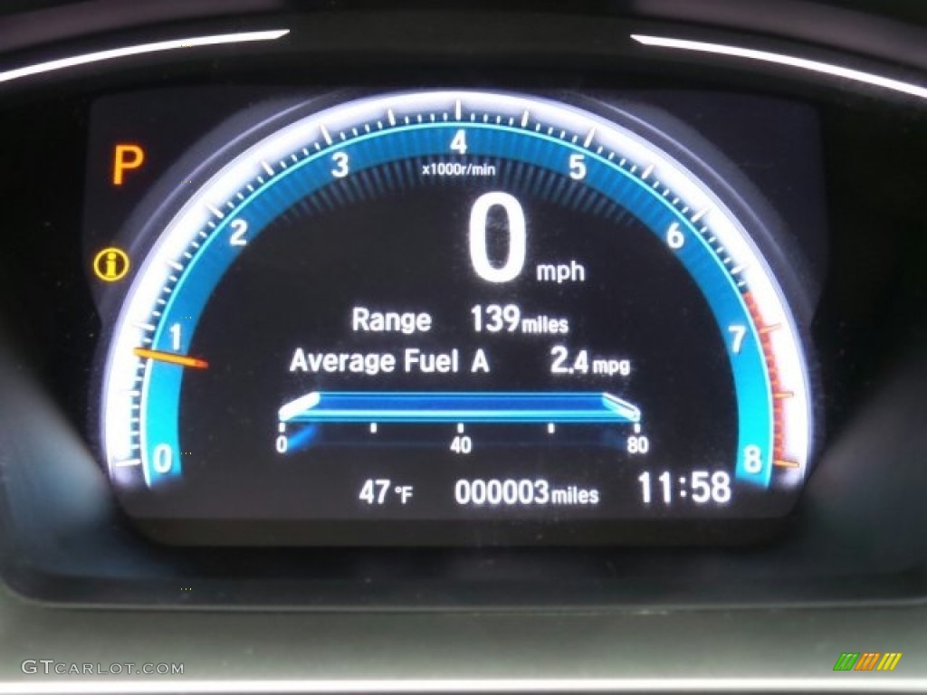 2017 Civic EX Sedan - Modern Steel Metallic / Black photo #17