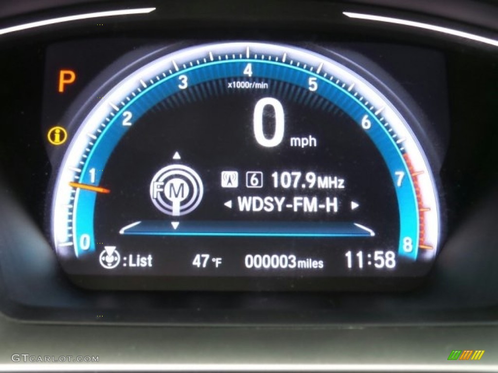 2017 Civic EX Sedan - Modern Steel Metallic / Black photo #18