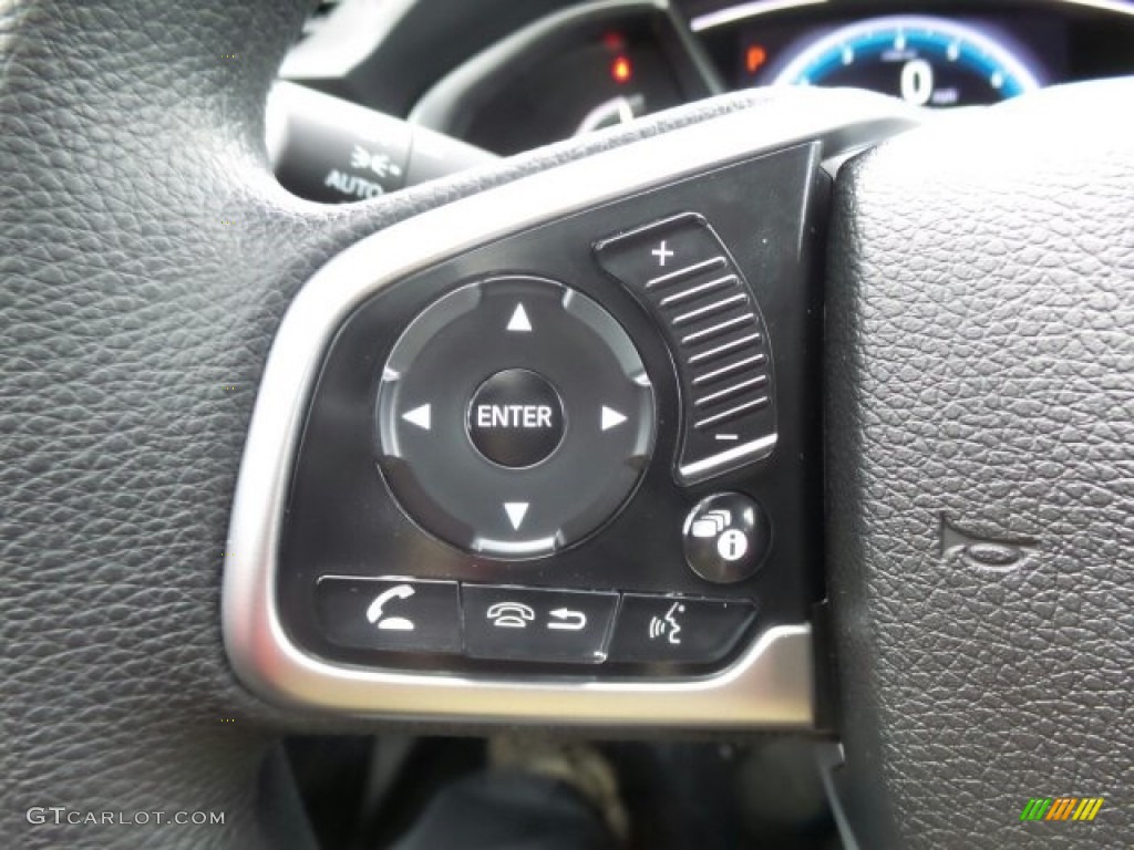 2017 Civic EX Sedan - Modern Steel Metallic / Black photo #19