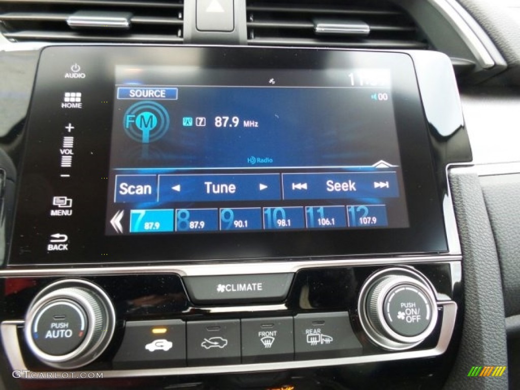 2017 Civic EX Sedan - Modern Steel Metallic / Black photo #23