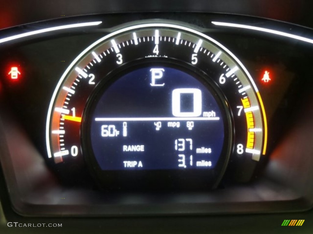 2017 Civic LX Sedan - Aegean Blue Metallic / Black photo #18