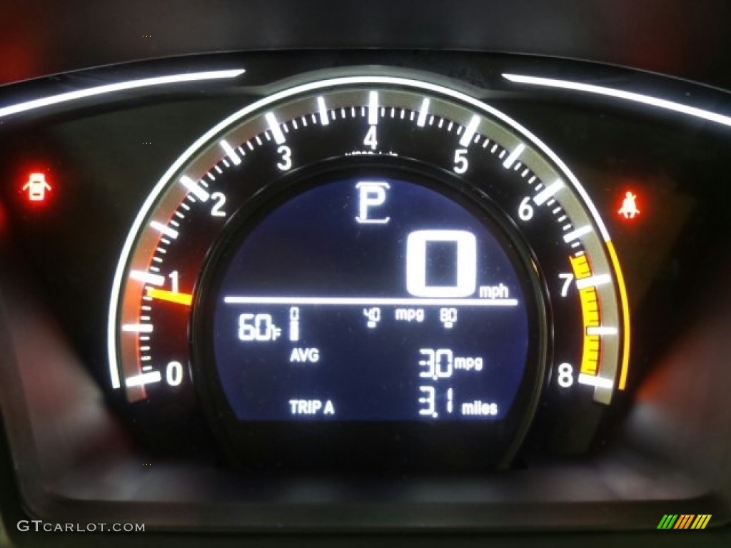 2017 Civic LX Sedan - Aegean Blue Metallic / Black photo #19