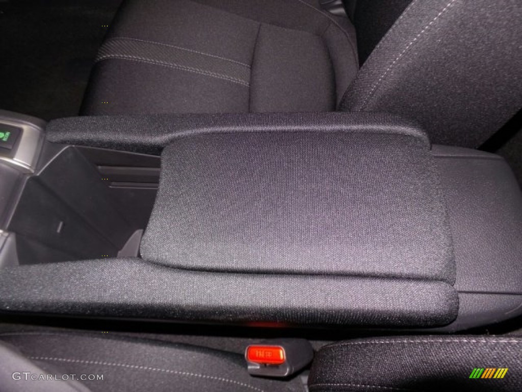 2017 Civic LX Sedan - Aegean Blue Metallic / Black photo #28