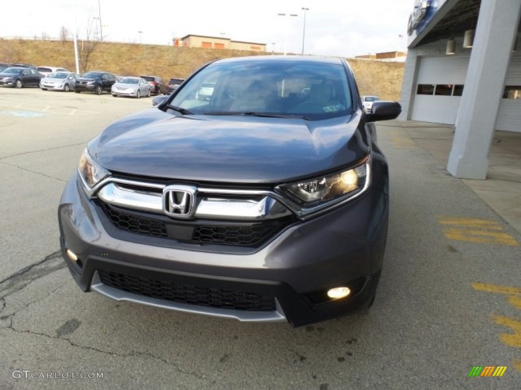 2017 CR-V EX AWD - Modern Steel Metallic / Gray photo #4